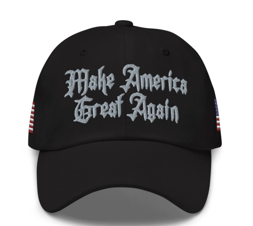 Gothic Dark MAGA Hat Make America Great Again