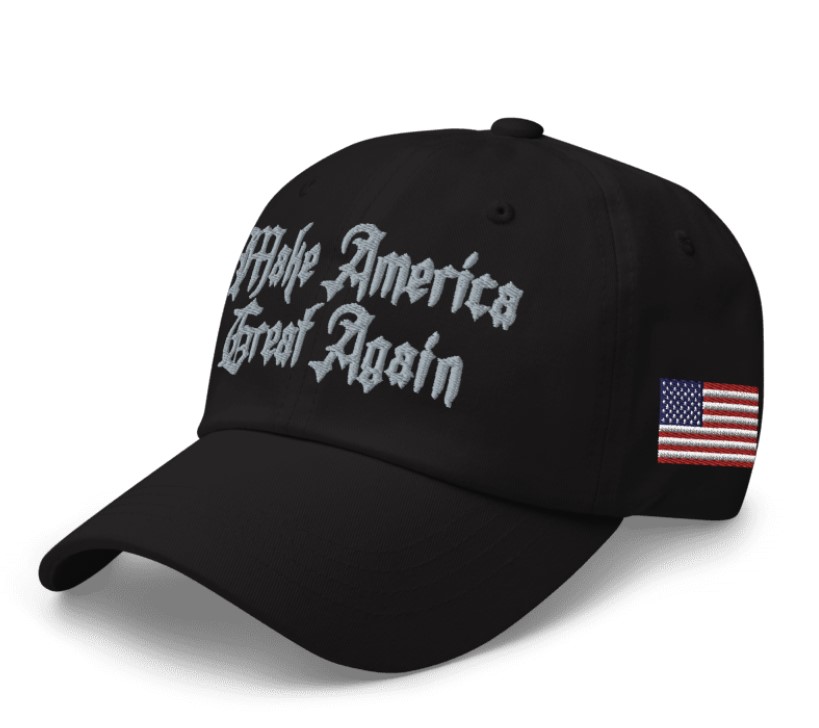Gothic Dark MAGA Hat Make America Great Again