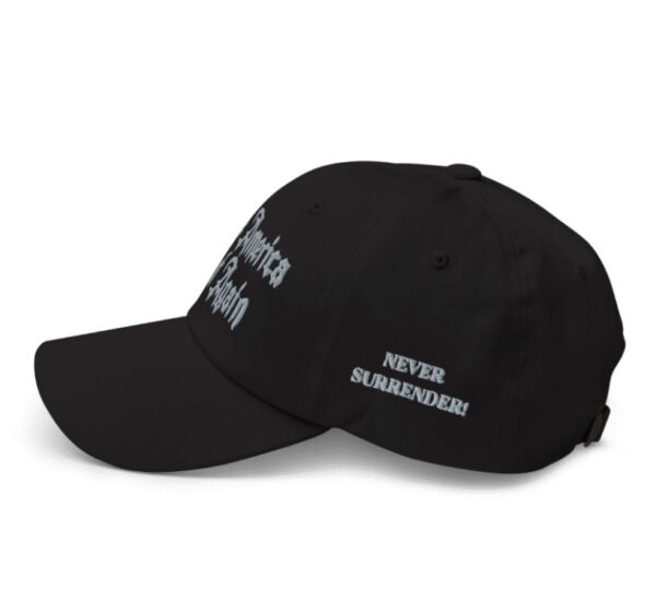 Gothic Dark Never Surrender MAGA Hat