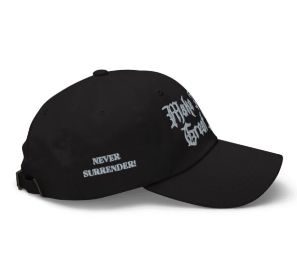 Gothic Dark Never Surrender MAGA Hat