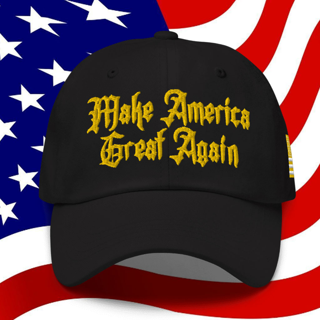 Gothic Gold Dark Maga Hat