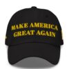 Hot Trump Black Gold MAGA Hat