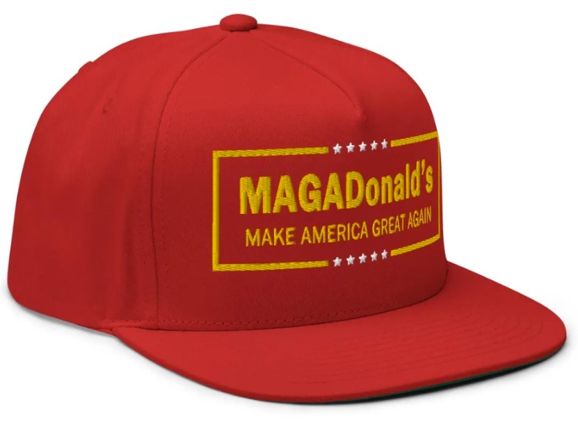 MAGADonald's BigMAGA Embroidery Trump Hat