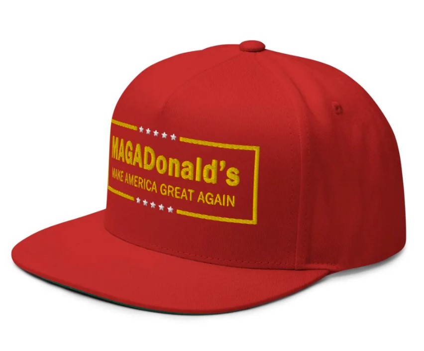 MAGADonald's BigMAGA Embroidery Trump Hat