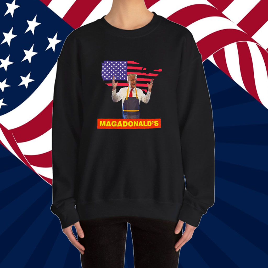 MAGAdonaldās Trump wear Restaurant Uniform for Election Year Shirt