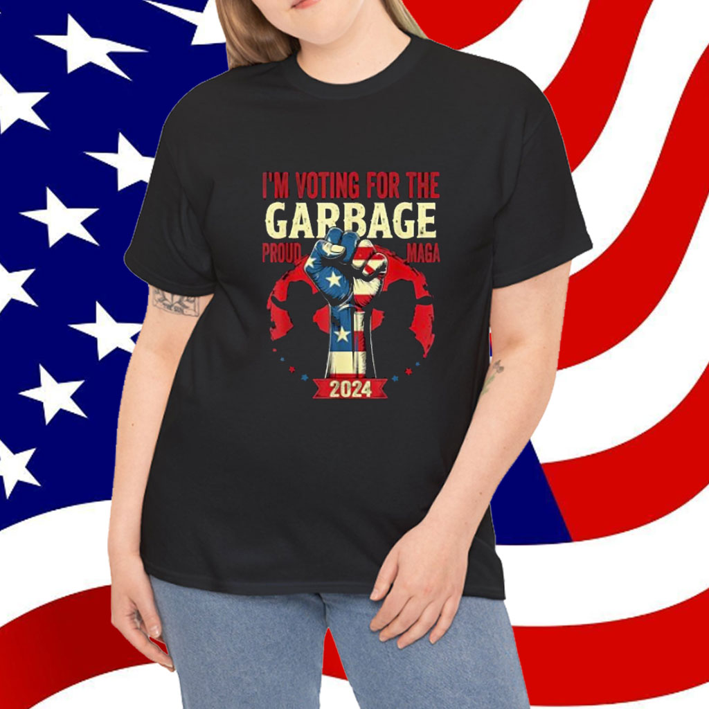 Maga Proud I'm Voting For Garbage Trump 2024 T-Shirt