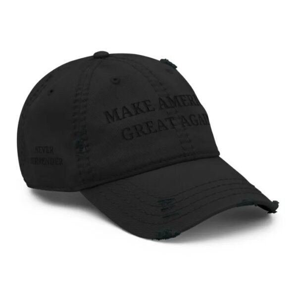 Make America Great Again Hat Trump Elon Musk Dark MAGA Never Surrender