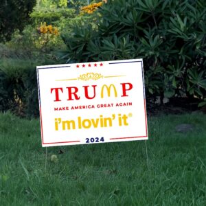 McDonald's MAGA I'm Lovin' It Yard Sign