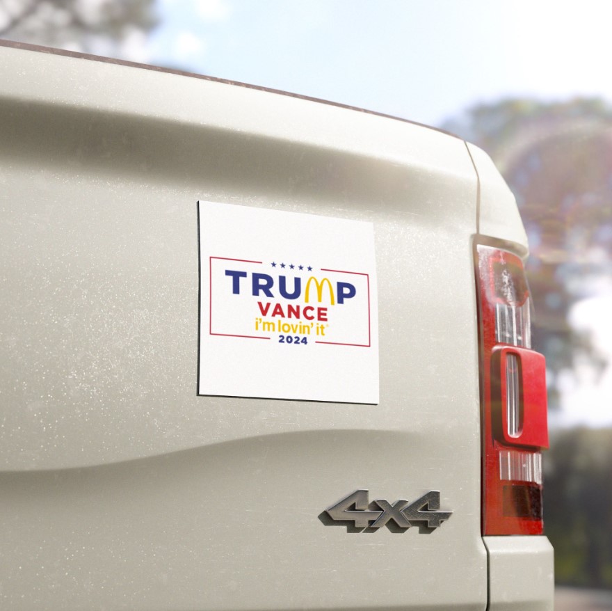 McDonald’s Trump vance I’m Lovin’ It Kiss-Cut Stickers