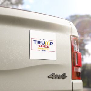 McDonald’s Trump vance I’m Lovin’ It Flag Car Magnet
