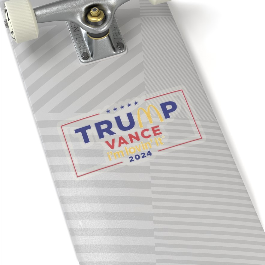 McDonald’s Trump vance I’m Lovin’ It Kiss-Cut Stickers