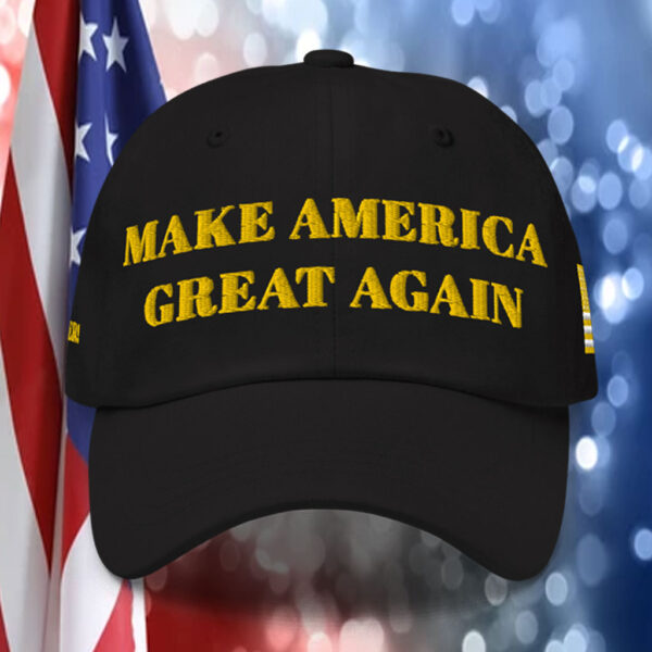 Gold Dark MAGA Hat – MET WITH JOE ROGAN!