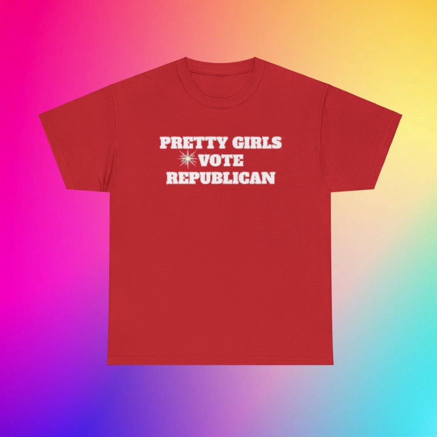 Pretty Girls Vote Republican, Elon Musk and Trump Dark MAGA Rally Shirt