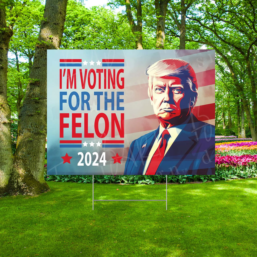 Pro-Trump Yard Sign Trump 2024 & Vance
