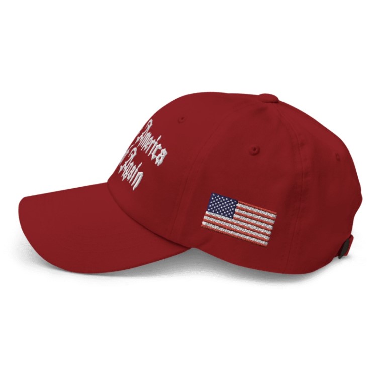 Red Gothic MAGA 45-47 Hat