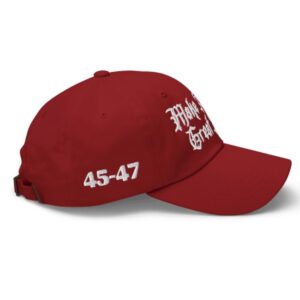Red Gothic MAGA 45-47 Hat
