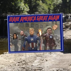 Republicans Crew Yard Sign, Make America Great Again Yard Sign