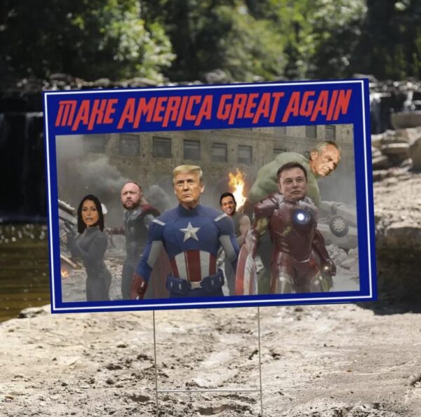 Republicans Crew Yard Sign, Make America Great Again Yard Sign