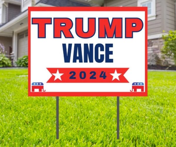 Save Our Nation Trump Vance Yard Sign