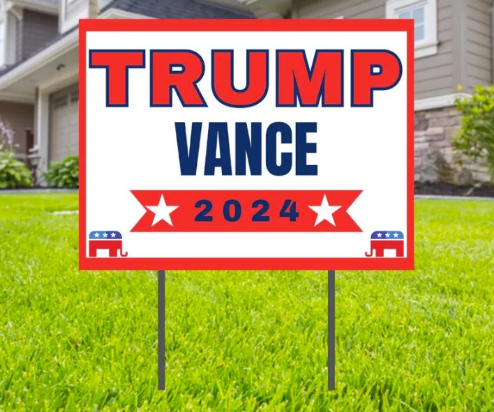 Save Our Nation Trump Vance Yard Sign
