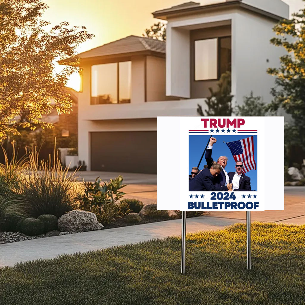 TRUMP Bulletproof Yard Sign Make America Great Again