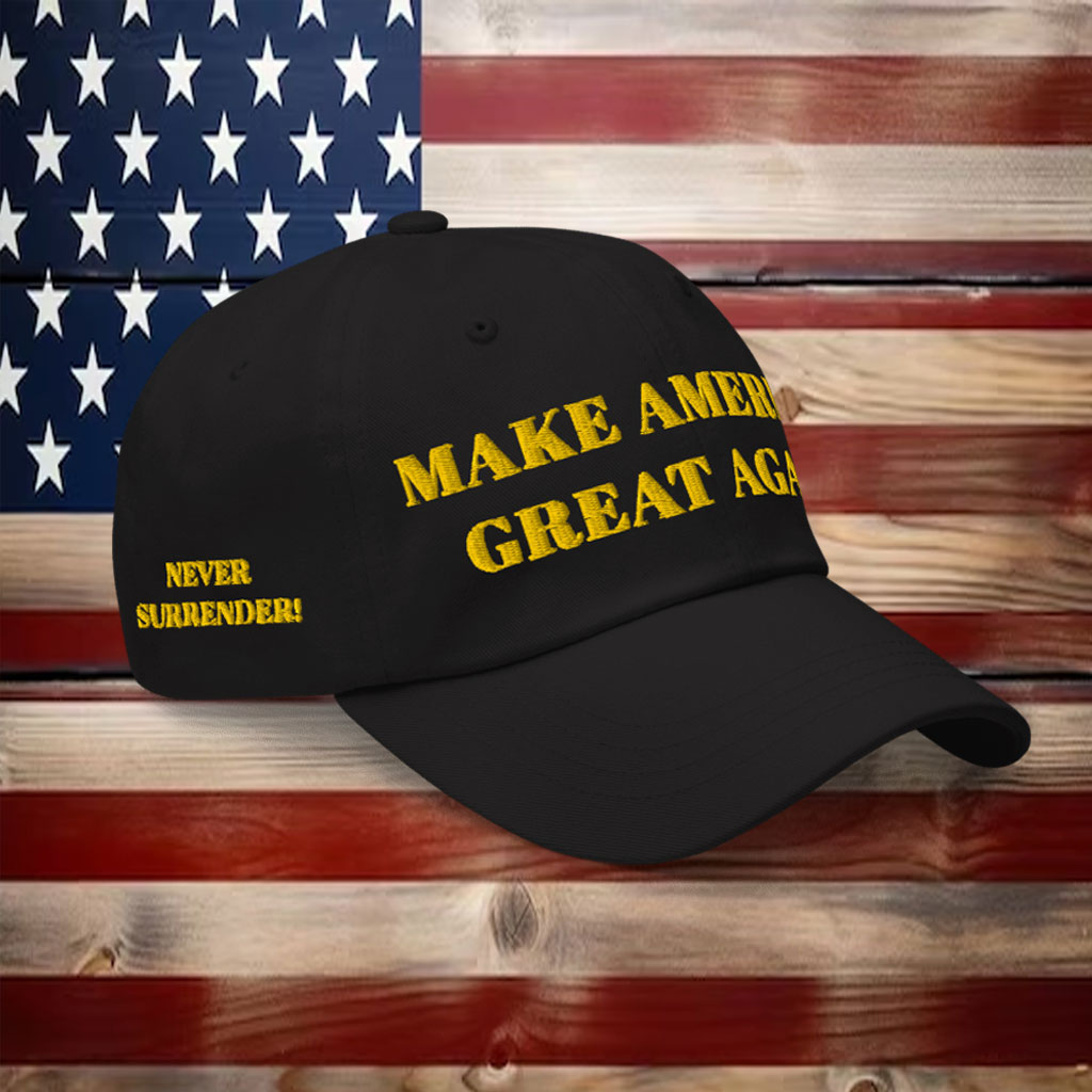 TRUMP DARK GOLD MAGA HAT