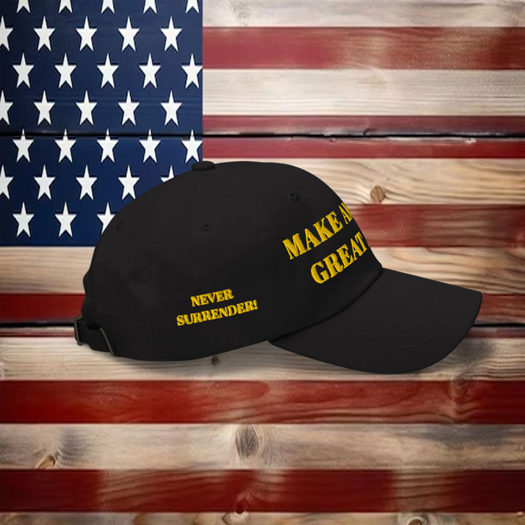 TRUMP DARK GOLD MAGA HAT