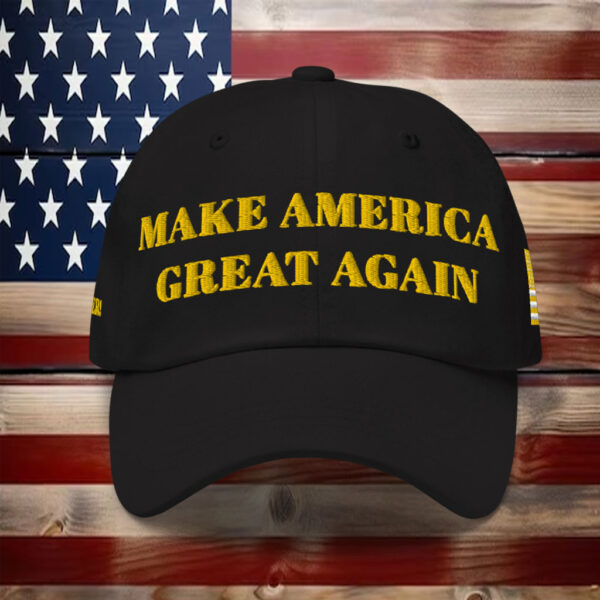 TRUMP DARK GOLD MAGA HAT