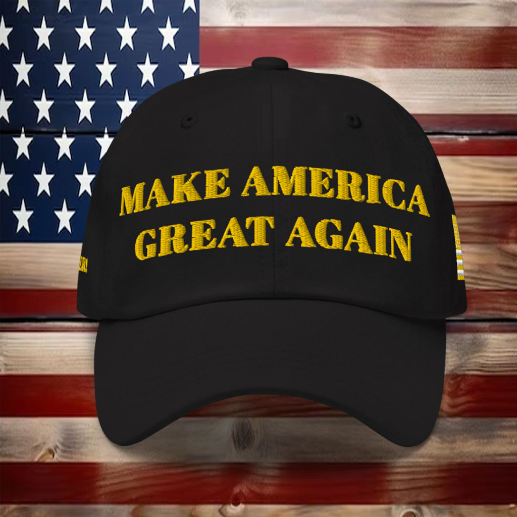 TRUMP DARK GOLD MAGA HAT