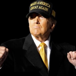 Gold Dark MAGA Hat – MET WITH JOE ROGAN!