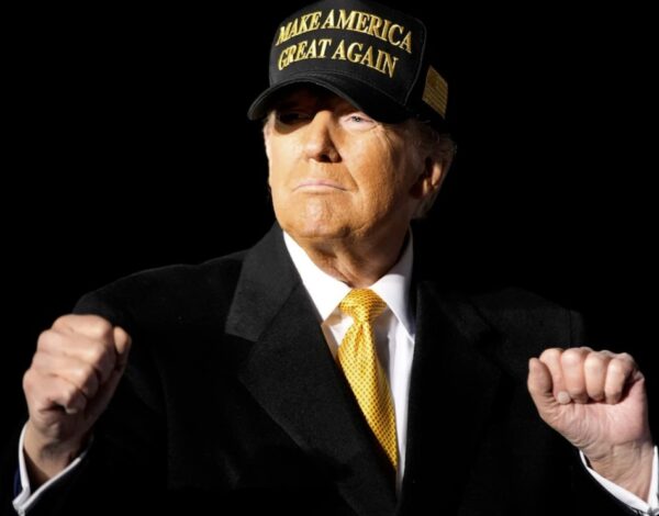 Gold Dark MAGA Hat – MET WITH JOE ROGAN!