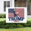 TRUMP VANCE Fist Pump Yard Sign 2024 Presidential Election