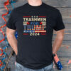 Trashmen for Trump 2024 Funny Election Garbageman Supporters T-Shirt