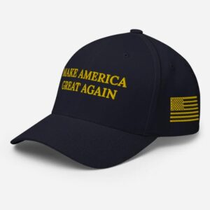 Trump 2024 Campaign Hat Gold Dark MAGA