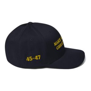 Trump 2024 Campaign Hat Gold Dark MAGA