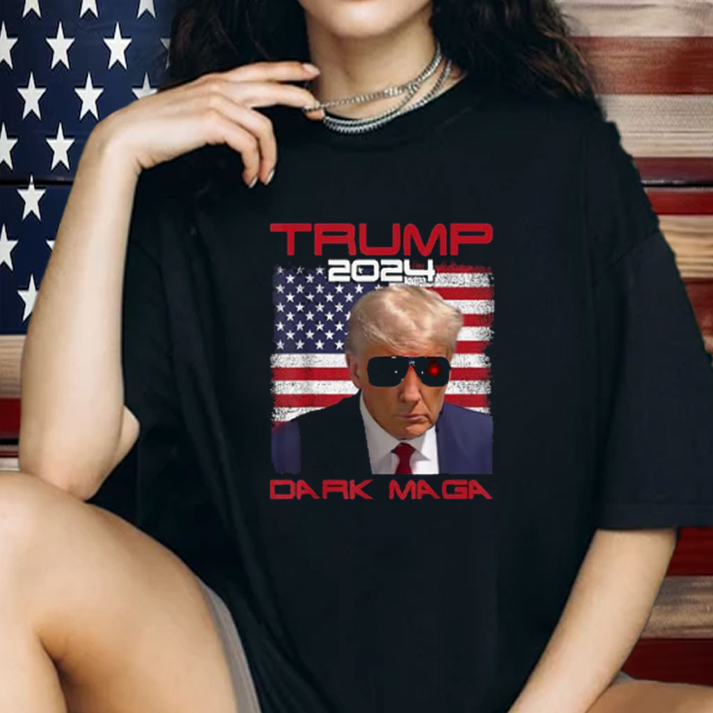 Trump 2024 Dark MAGA American Flag Shirt