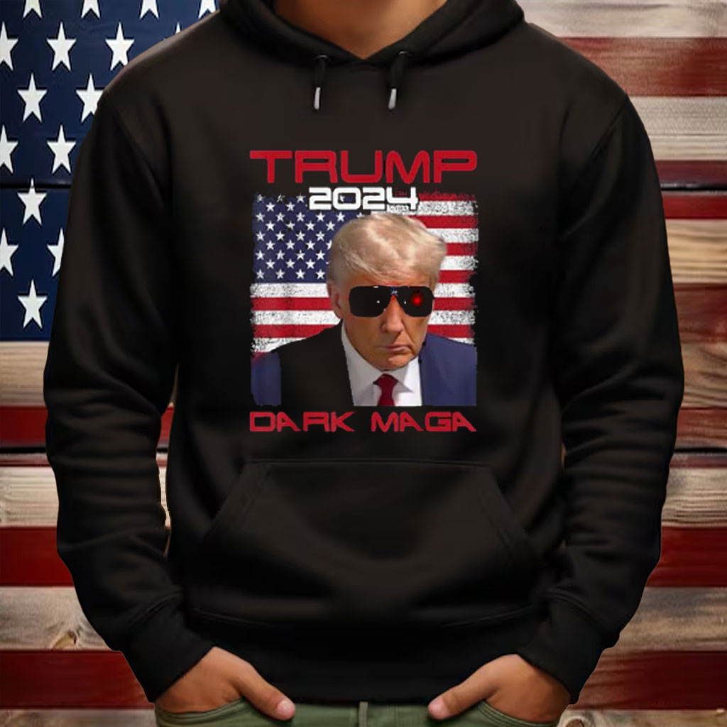 Trump 2024 Dark MAGA American Flag Shirt