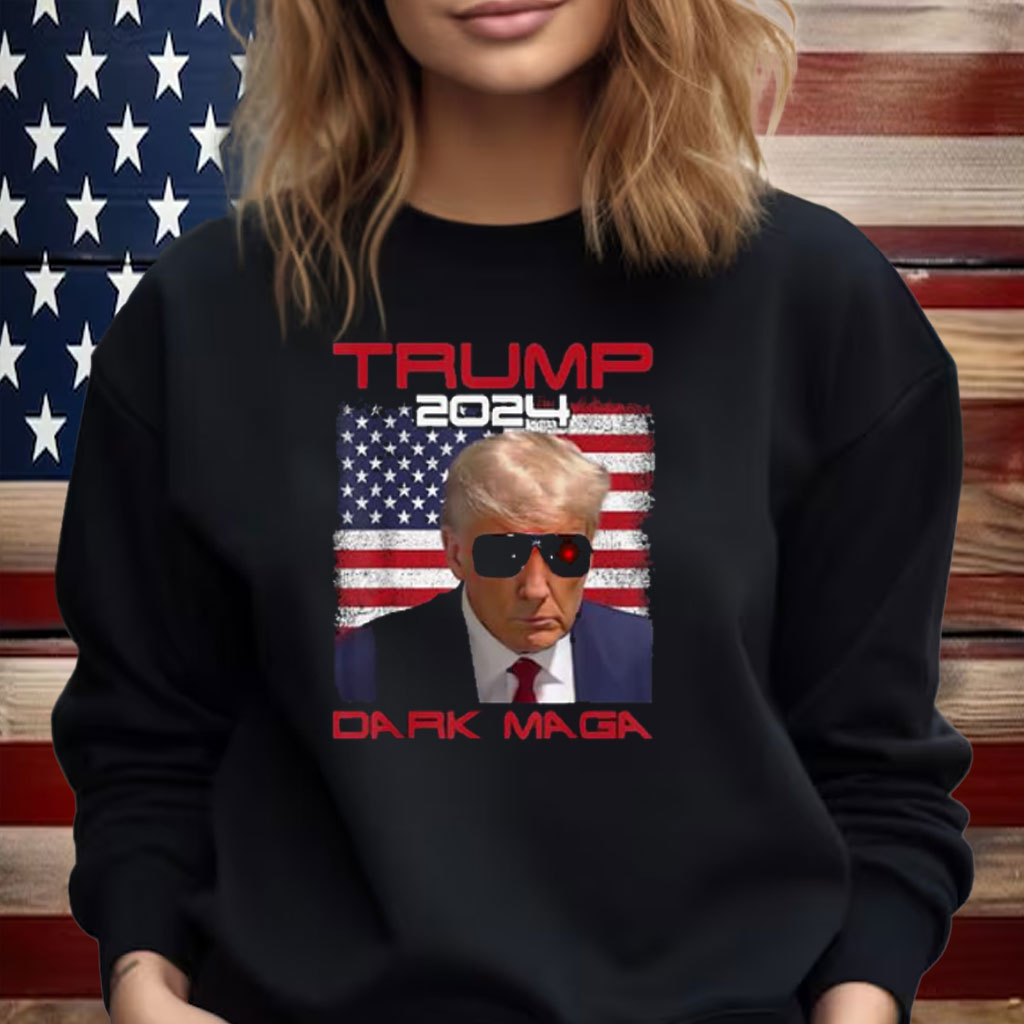 Trump 2024 Dark MAGA American Flag Shirt