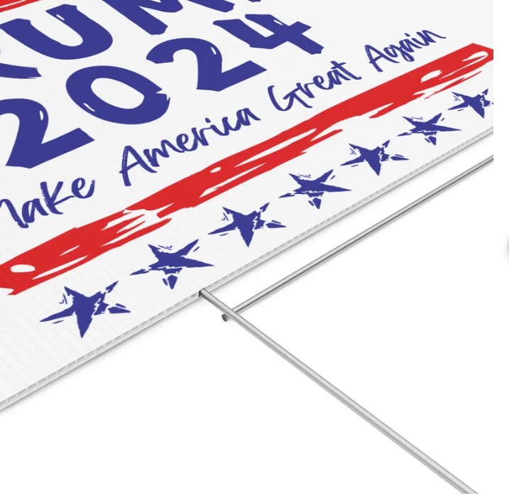 Trump 2024 Make America Great Again Yard Sign