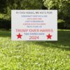 Trump 2024 Plastic Yard Sign, Trump Vance Take America Back Political