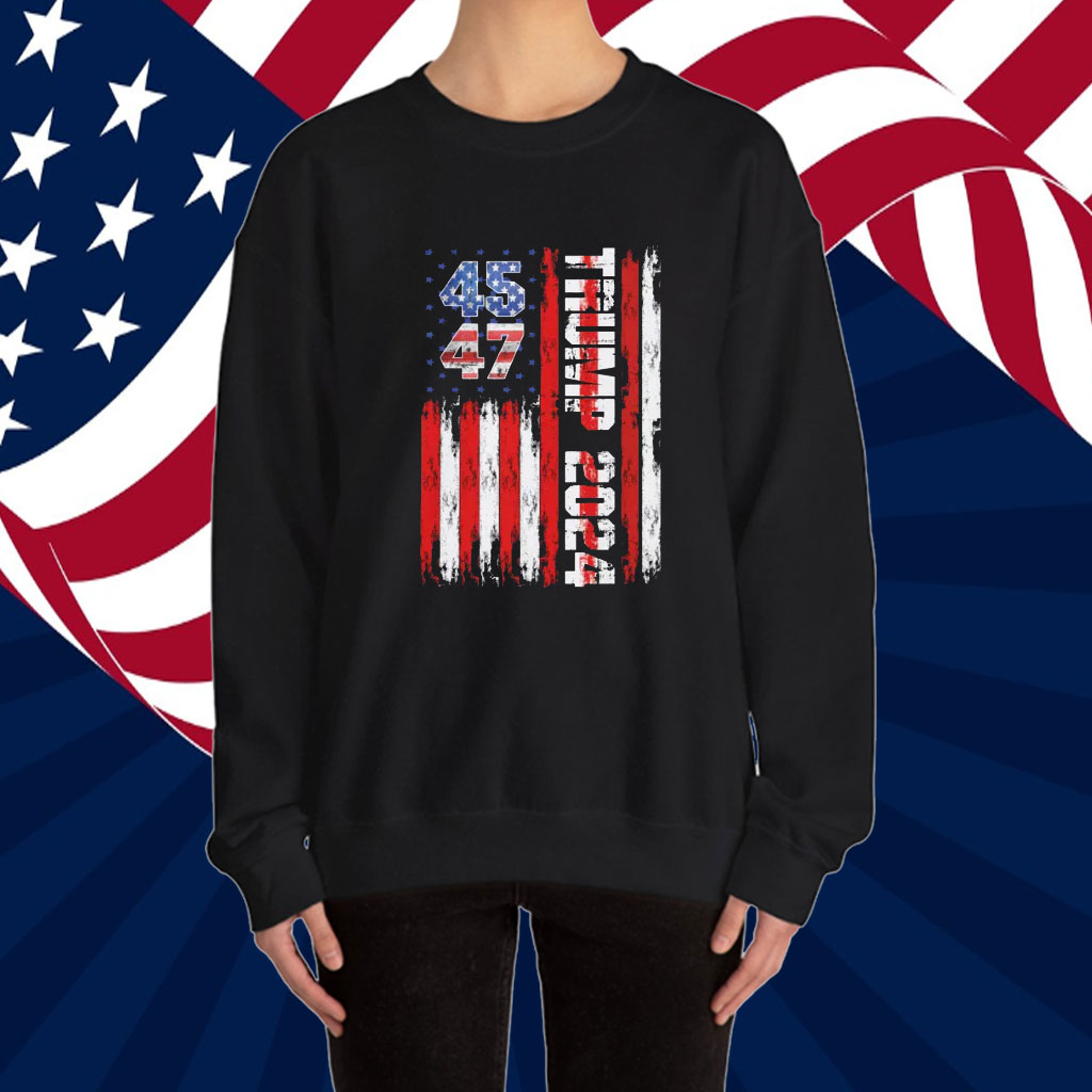Trump 45 47 Shirt, Patriotic T-Shirt for Men & Women