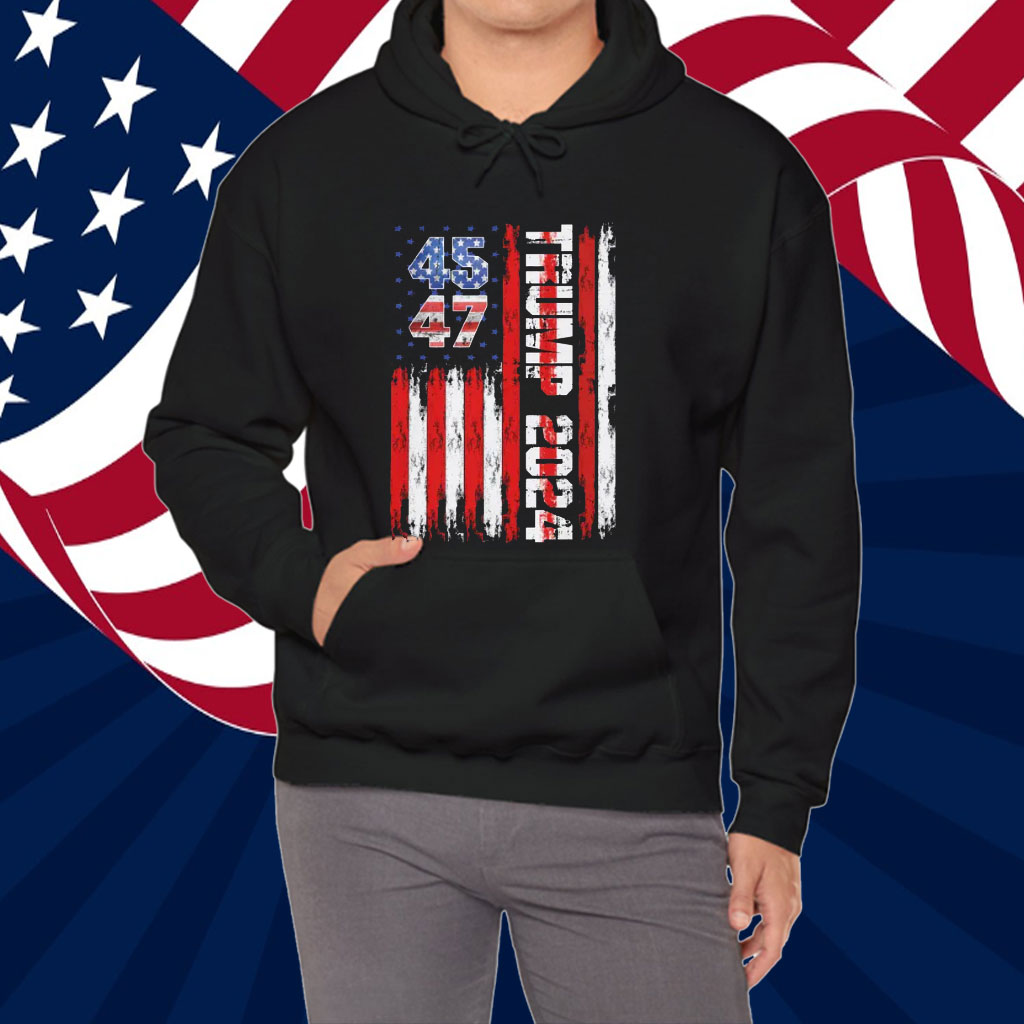 Trump 45 47 Shirt, Patriotic T-Shirt for Men & Women
