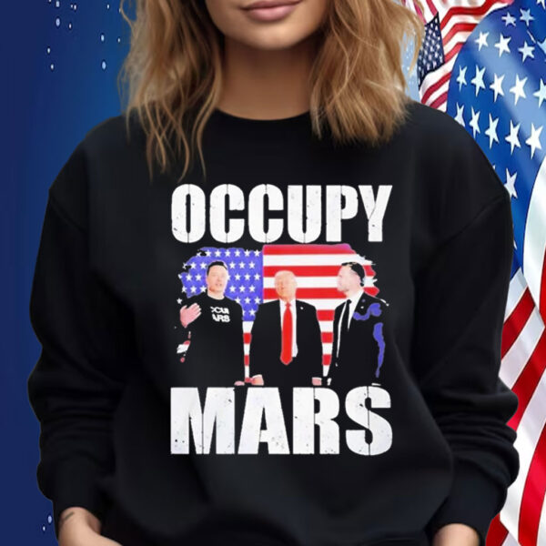 Trump And Vance And Elon Musk Occupy Mars Shirt