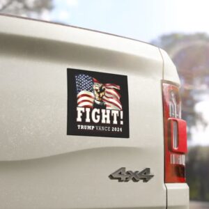 Trump Fight Car Magnet