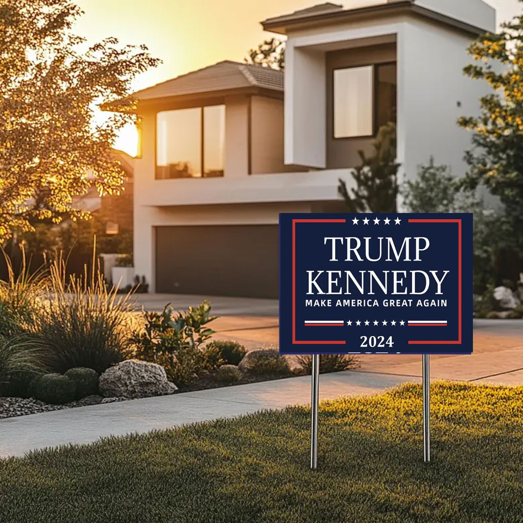 Trump Kennedy 2024 Yard Sign Make America Great Again