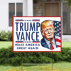 Trump Vance 2024 America Yard Sign, Trump for President Lawn Sign