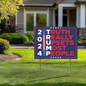 Trump Vance 2024 Make America Great Again Yard Sign with Stakes
