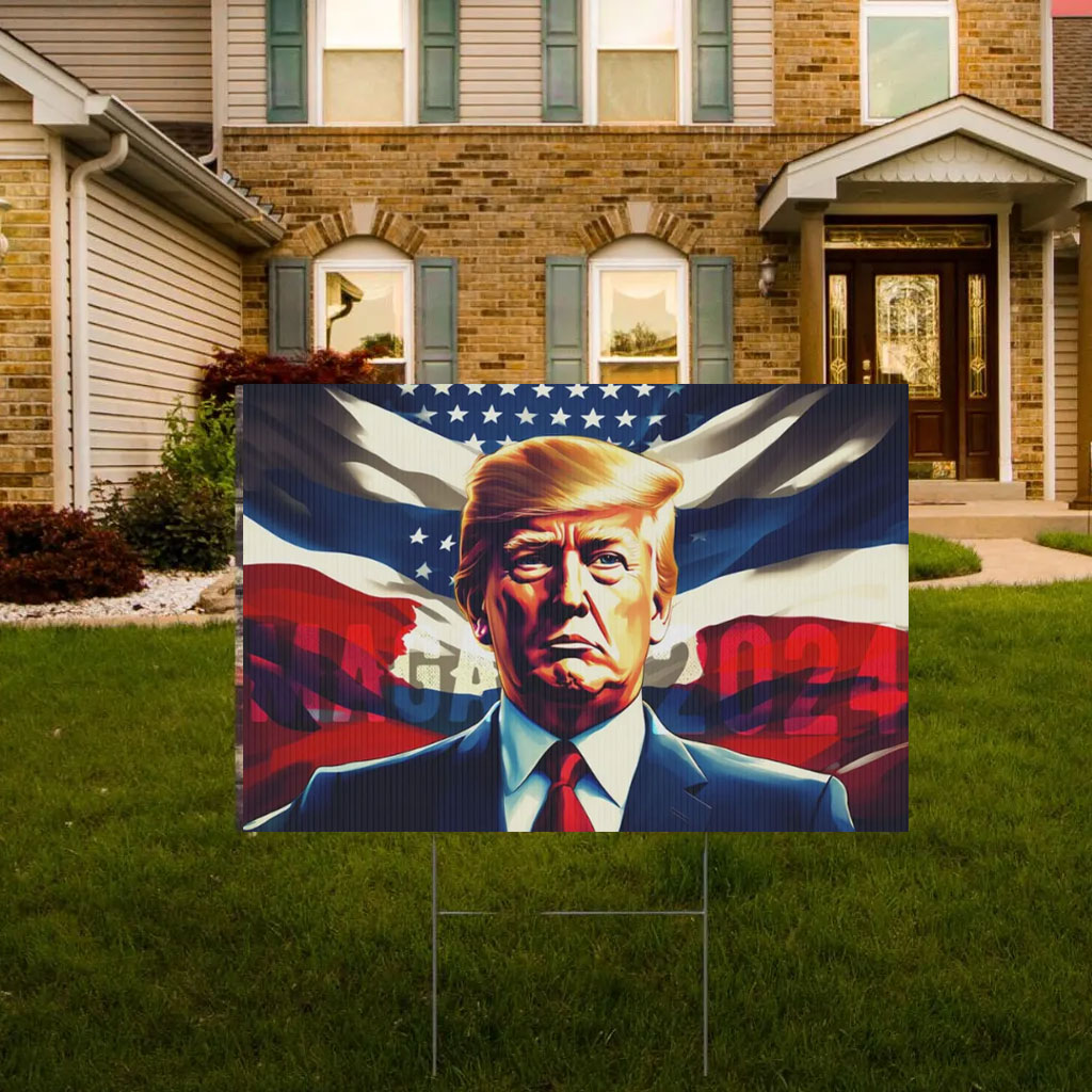 Trump Vance 2024 Yard Sign Donald Trump Supporter Yard Stake