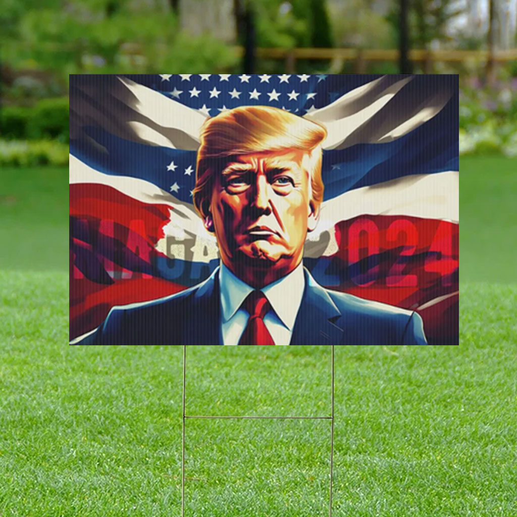 Trump Vance 2024 Yard Sign Donald Trump Supporter Yard Stake