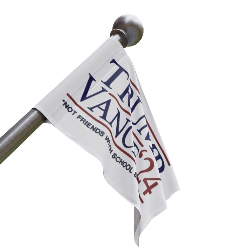 Trump Vance β24 Not Friends With School Shooters Flag